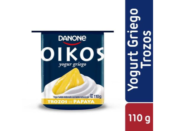 Oikos griego trozos de papaya