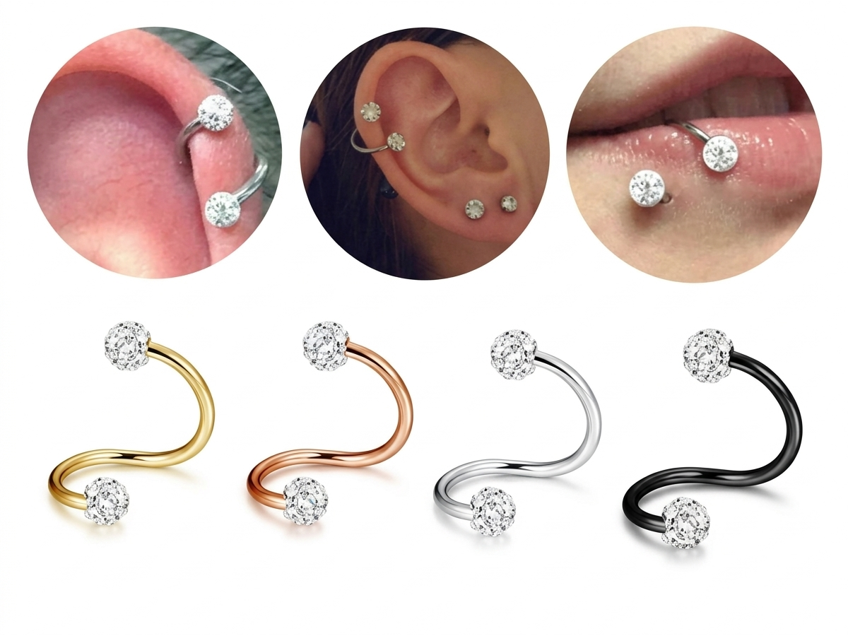 Piercing torcido con Chispa