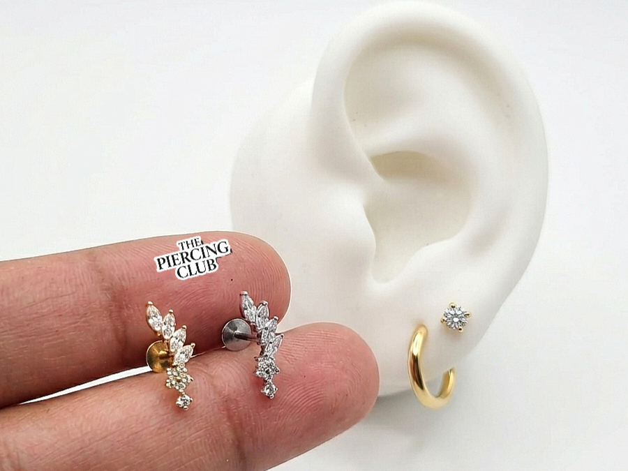 Piercing Titanio con diseño