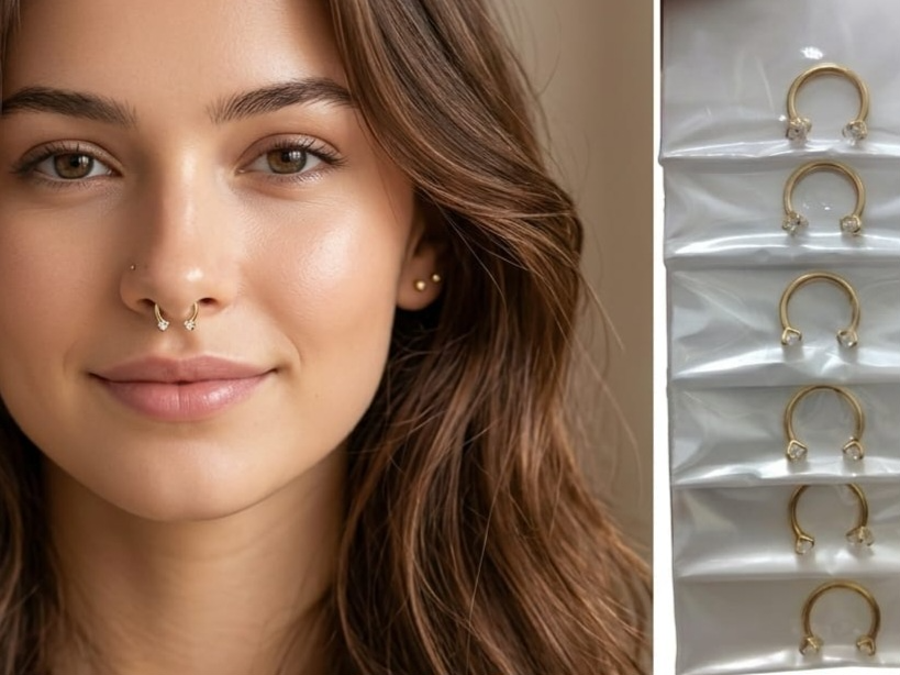 Piercing bull con piedra