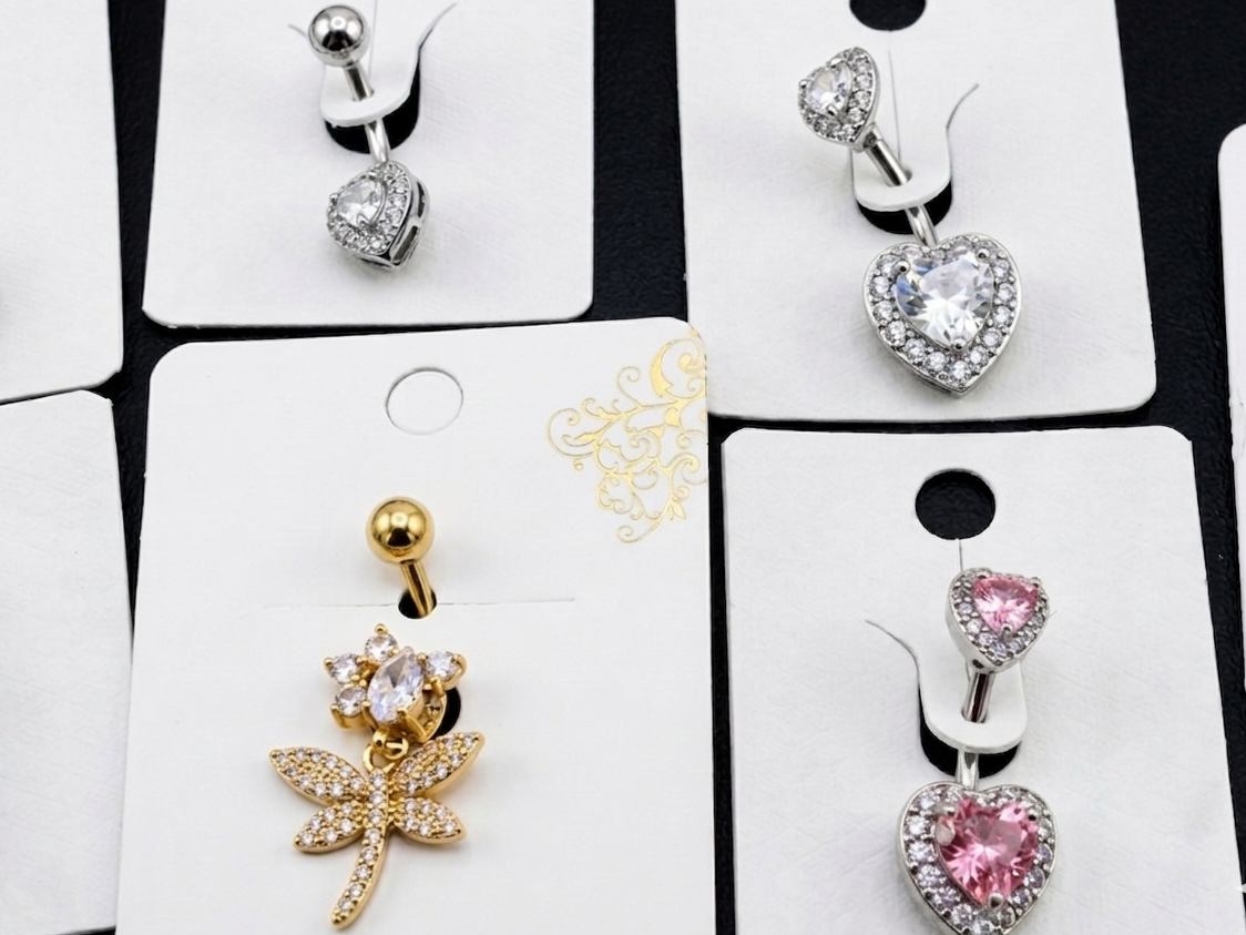 Piercing ombligo con diseño