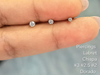 Labret Chispa dorado