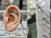 Piercing industrial diseño serpiente #10