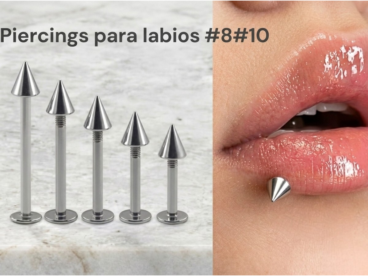 Piercing basico para boca con punta