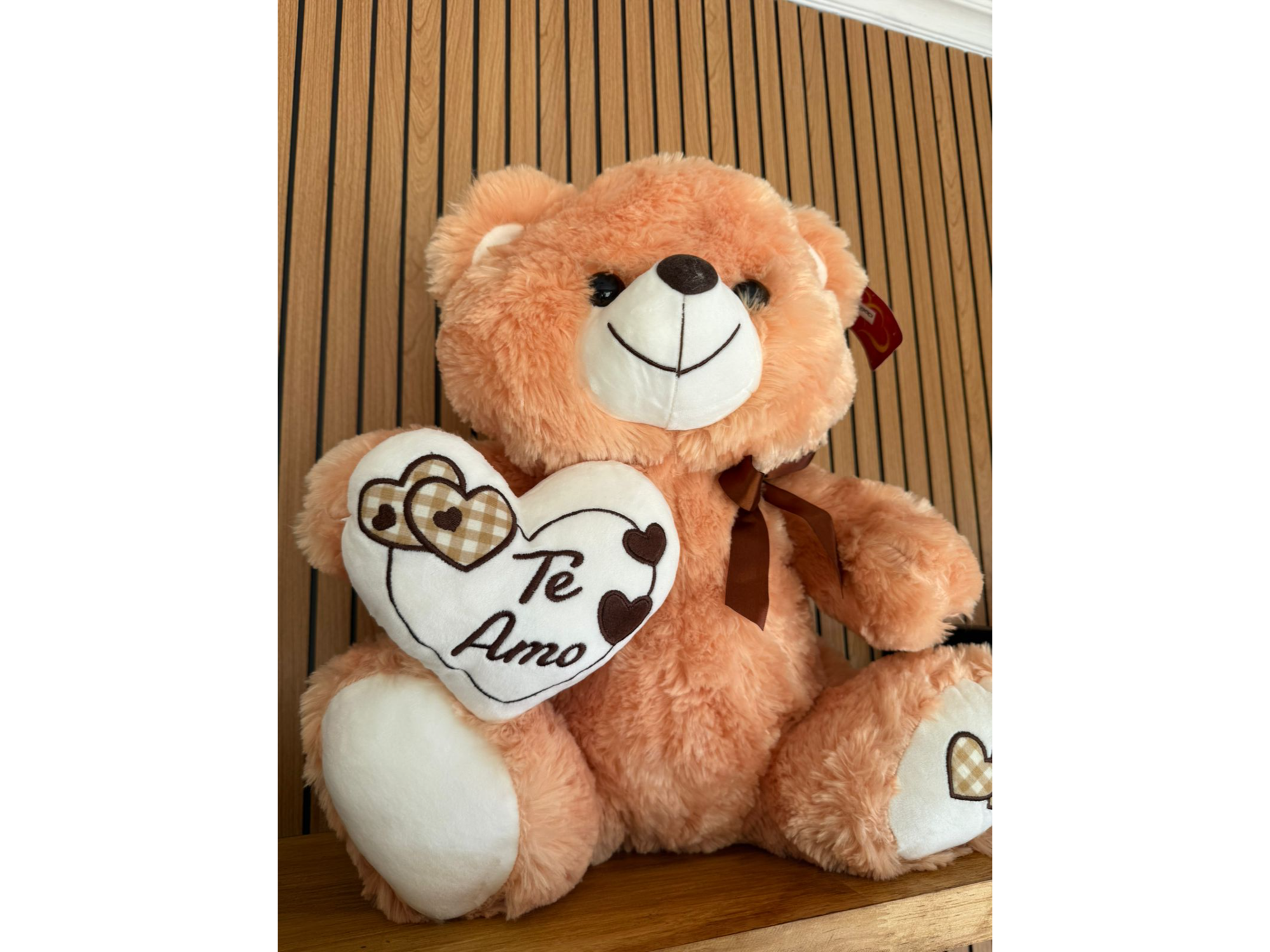 Oso marrón clarito "Te amo" 🤎