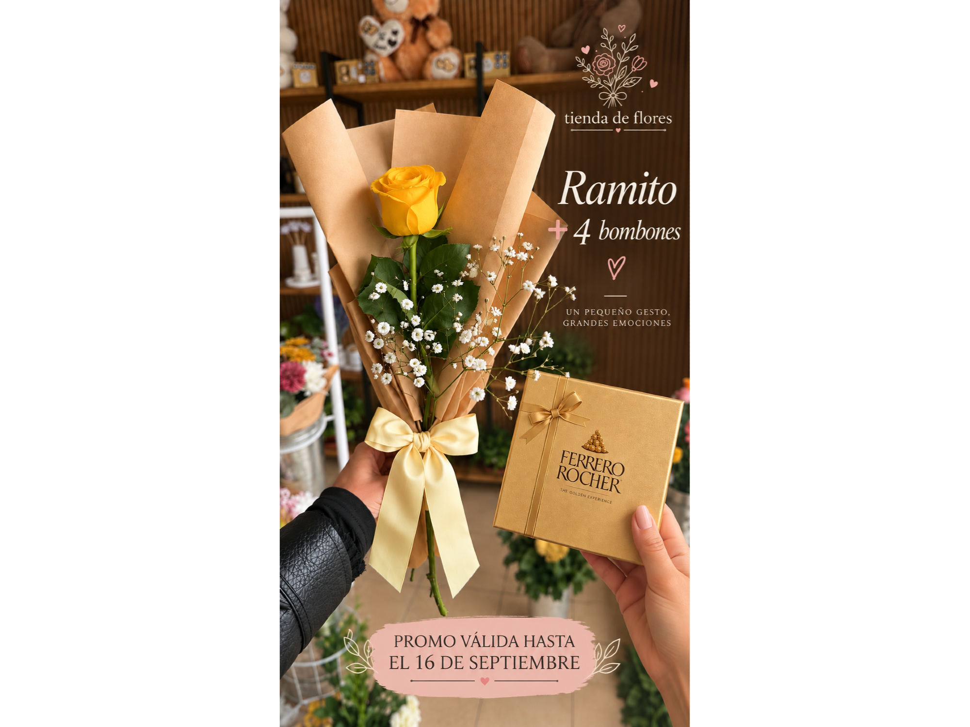 Promo Rosa + bombones 💛🍫