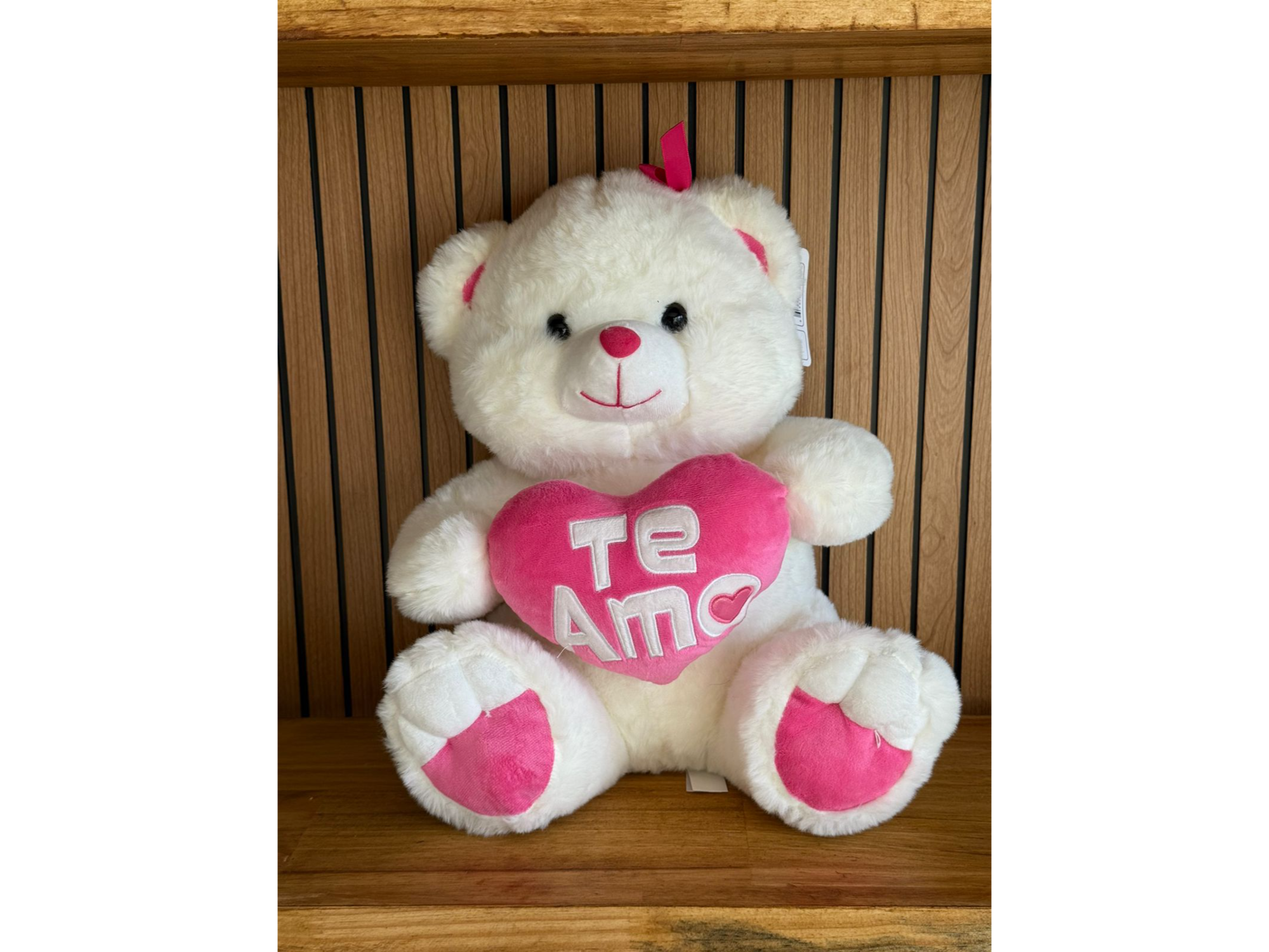 Oso blanco "Te amo" 💞