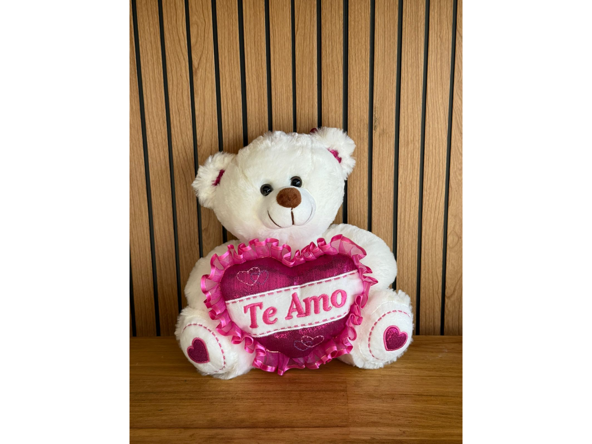 Oso blanco  "Te amo" 💞