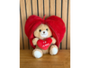 Oso marrón en corazón rojo 🧸♥️