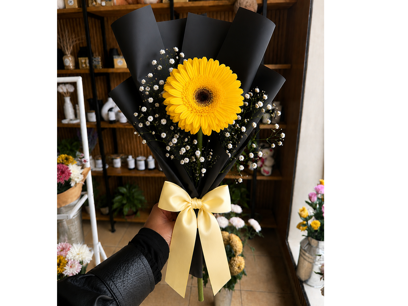 Gerbera amarilla 🌼