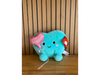 Peluche turquesa corazón rosa "Te amo" 🩵