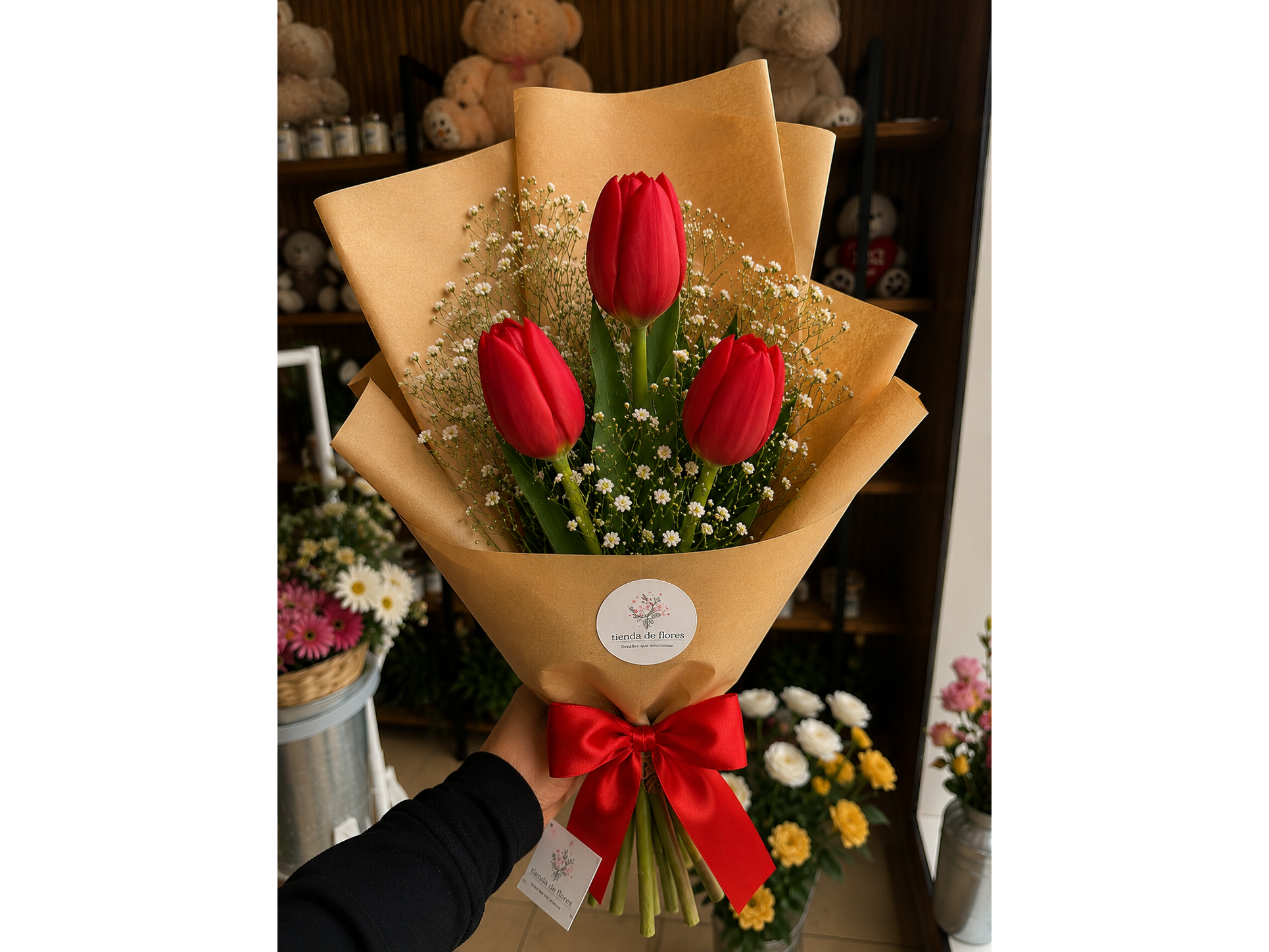 Ramo tulipanes rojos 🌹