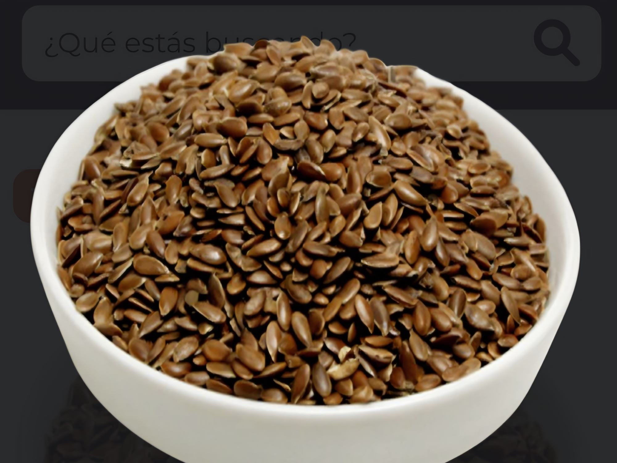 Semillas de lino marron