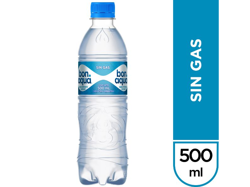 Agua mineral sin gas