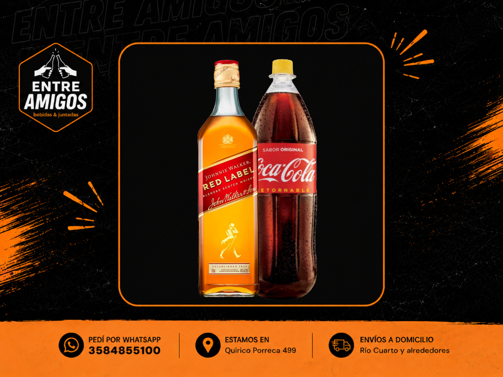 1 RED LABEL + 1 COCA 2L RET