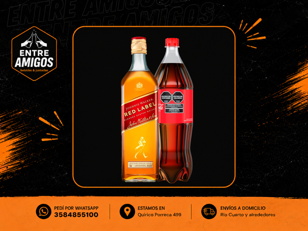 1  RED LABEL 1L + 1 COCA 1,5L