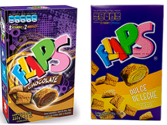 CAJA DE FLIPS 220GR DDL Y CHOCOLATE