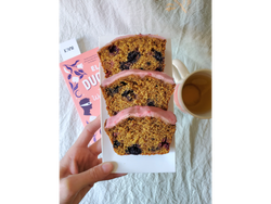 Budin de frutos rojos/ arándanos