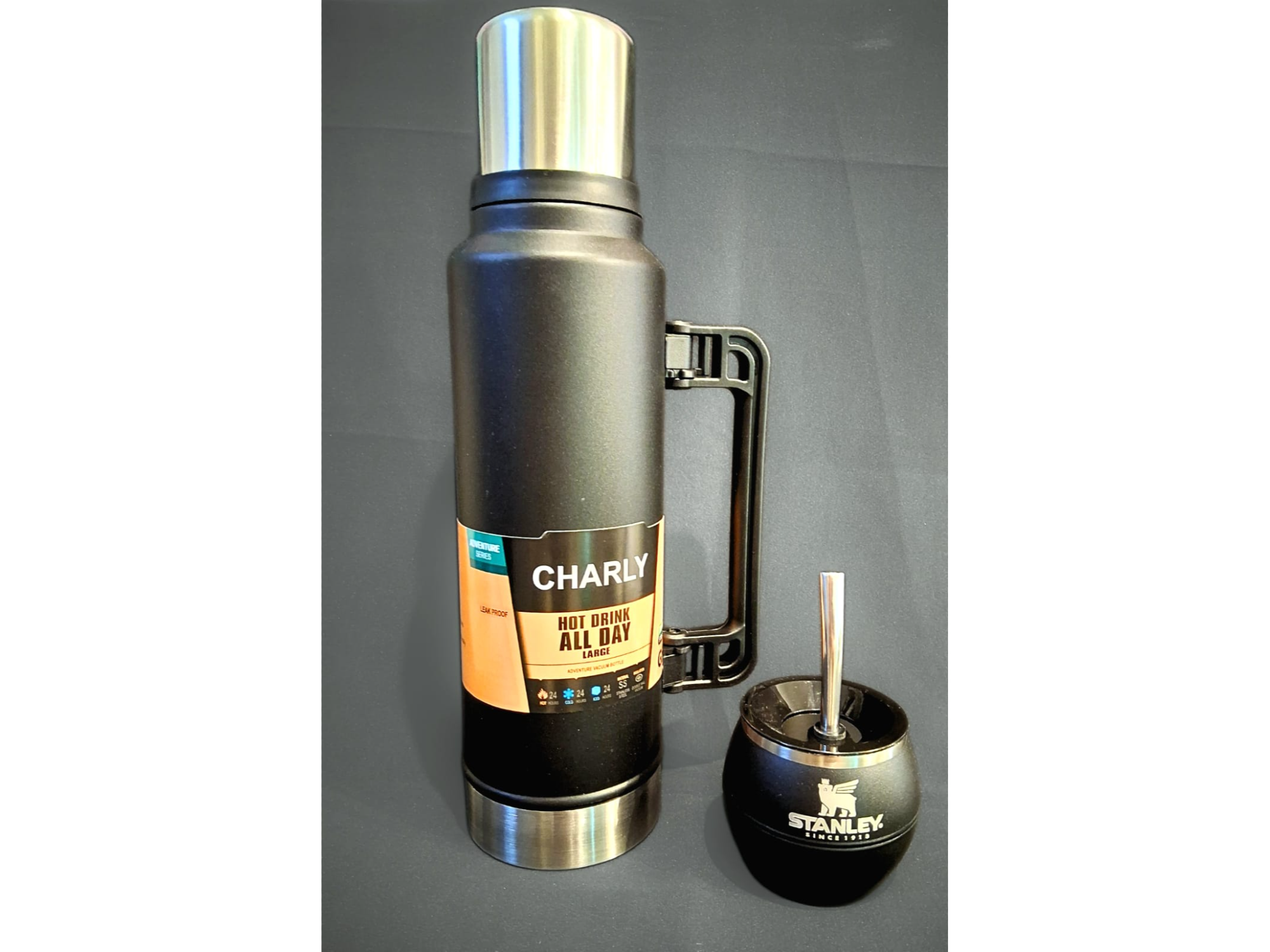 SET MATERO MORLAN MATE VIAJERO+TERMO+BOMBILLA 1.3lt