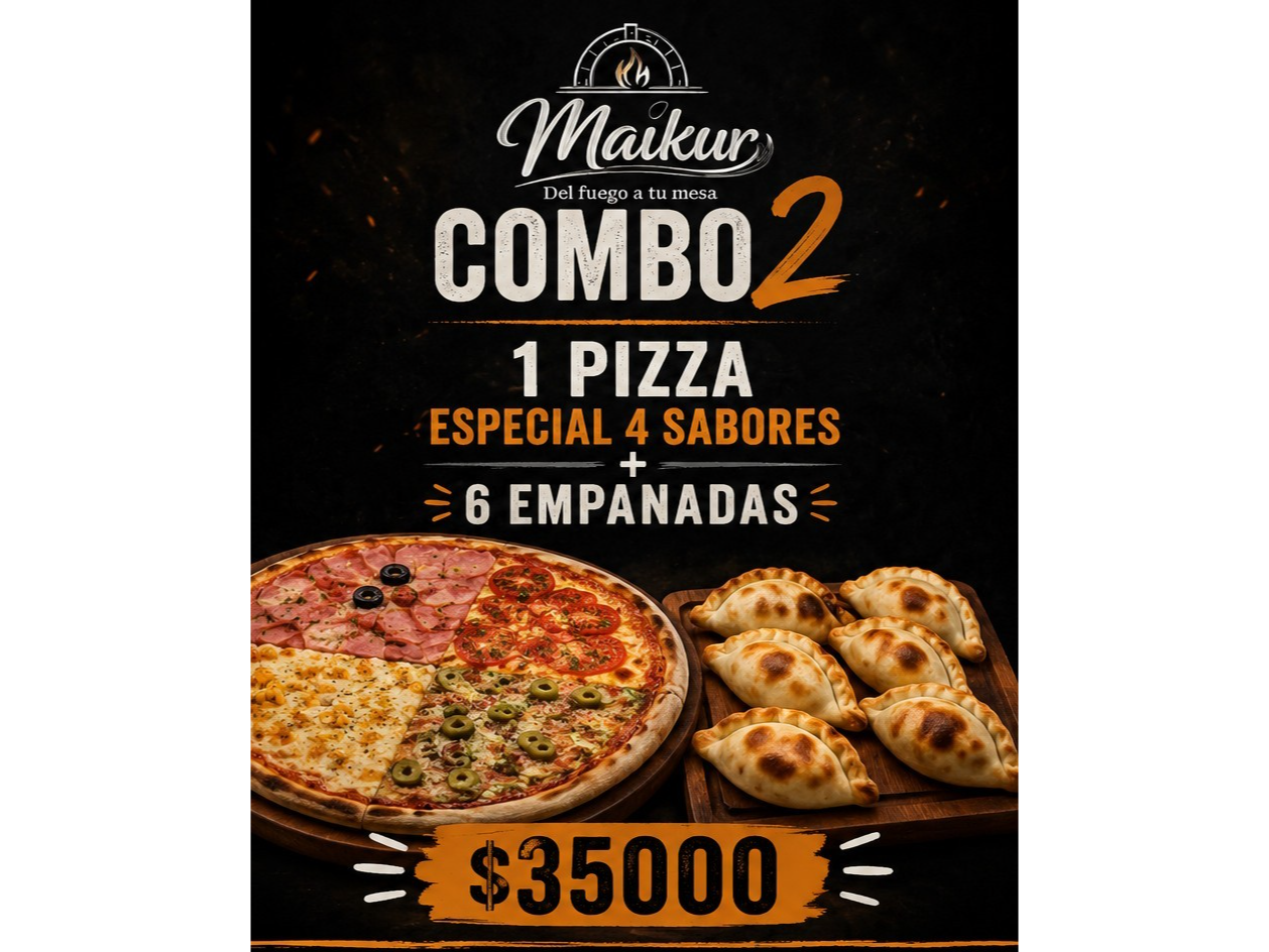 1 Especial 4 gustos + media de empanadas