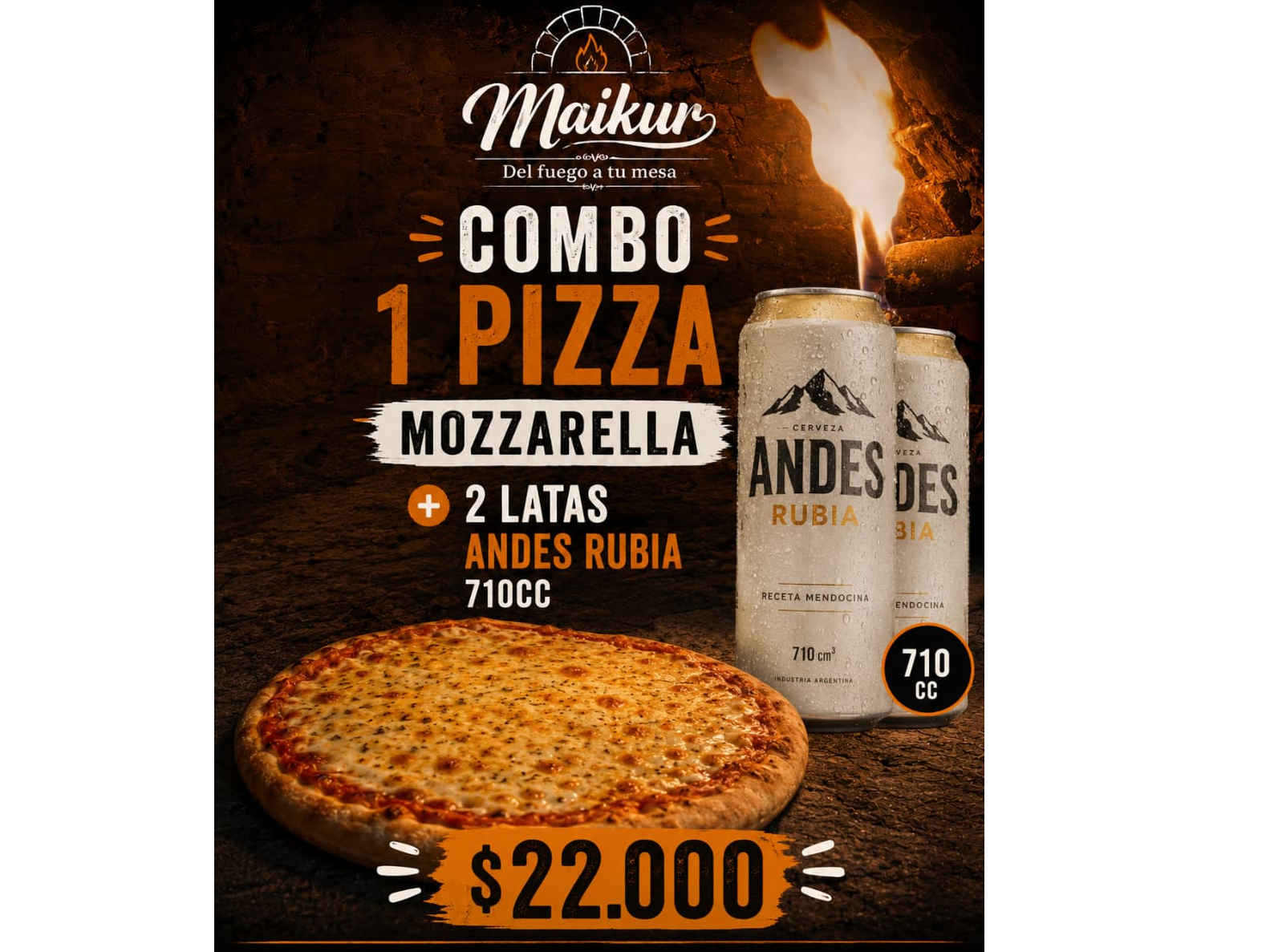 1 MOZZARELLA + 2 LATAS