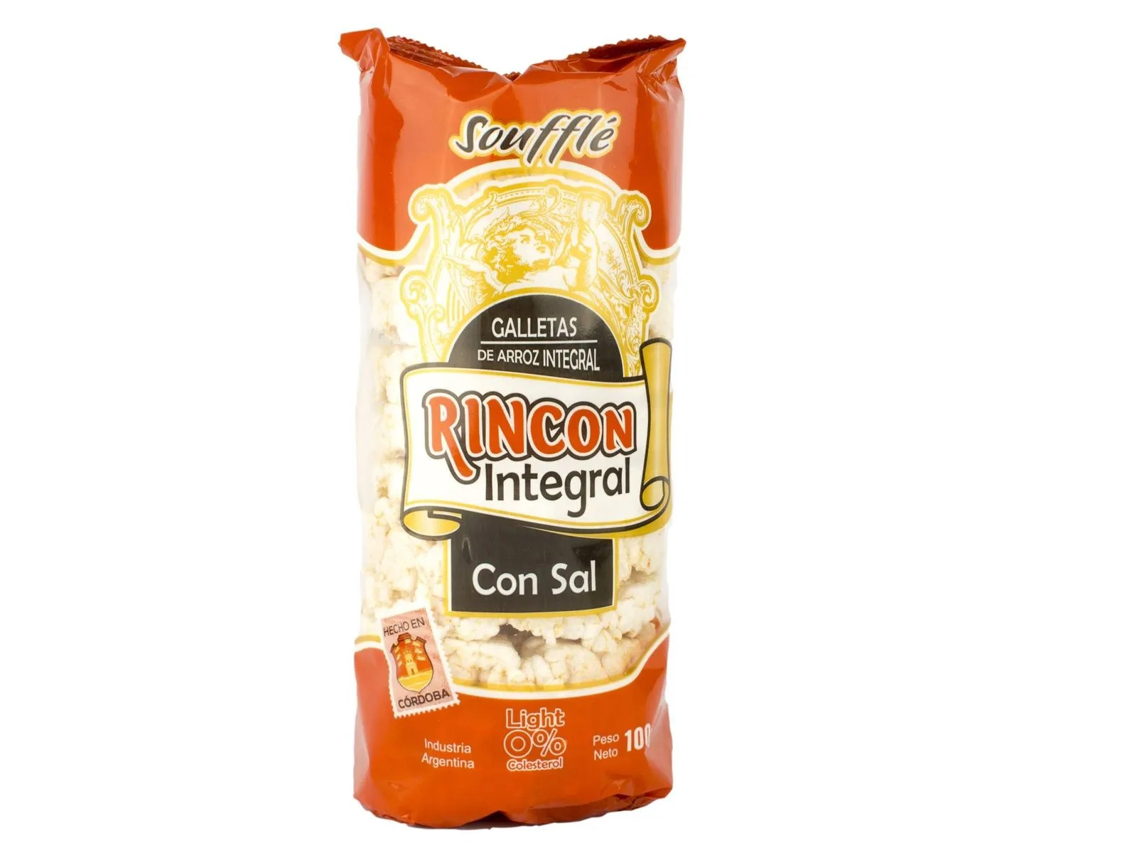 Galleta de arroz con sal