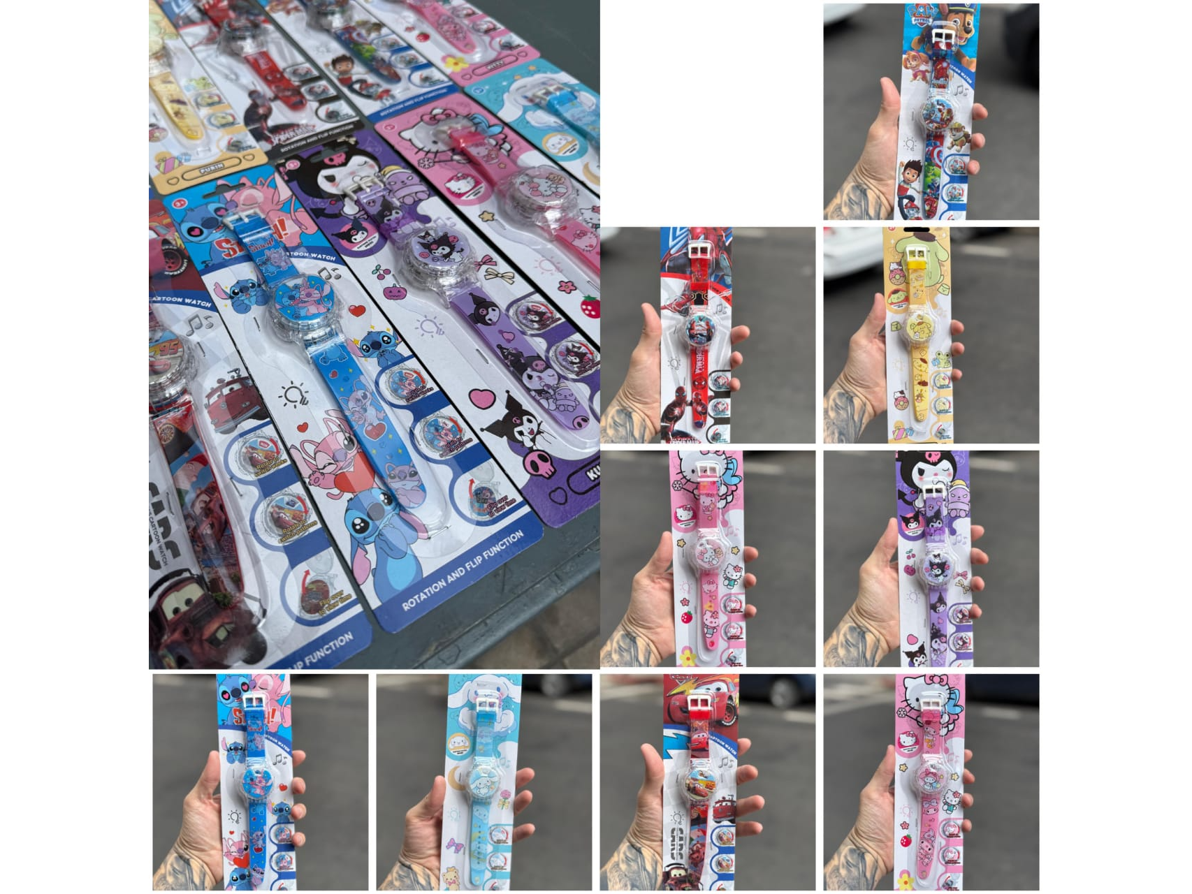 RELOJ INFANTIL CON TAPITA Y PERSONAJES HERMOSOS