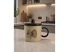 TAZA CERAMICA CON TAPA CAPIBARA+CUCHARA LIQUIDACION!