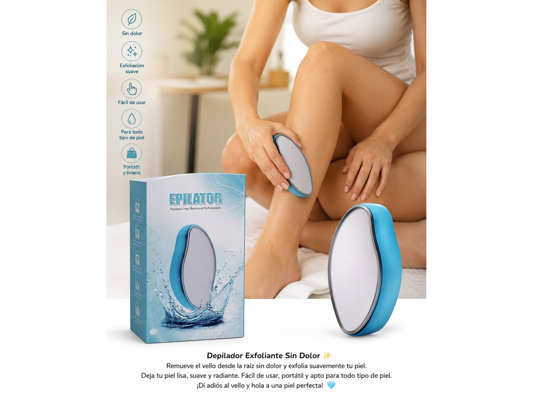 Depilador Exfoliante Sin Dolor