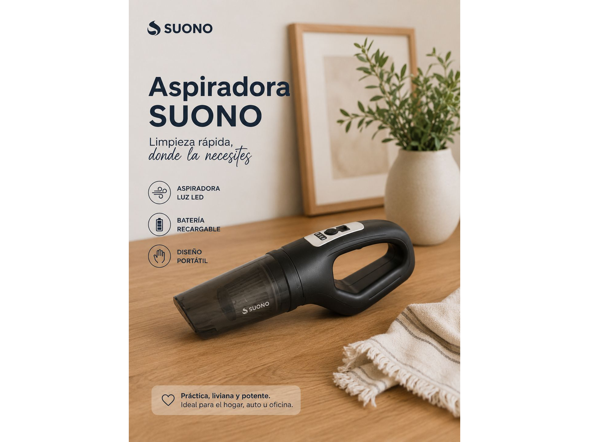 ASPIRADORA PORTATIL SUONO