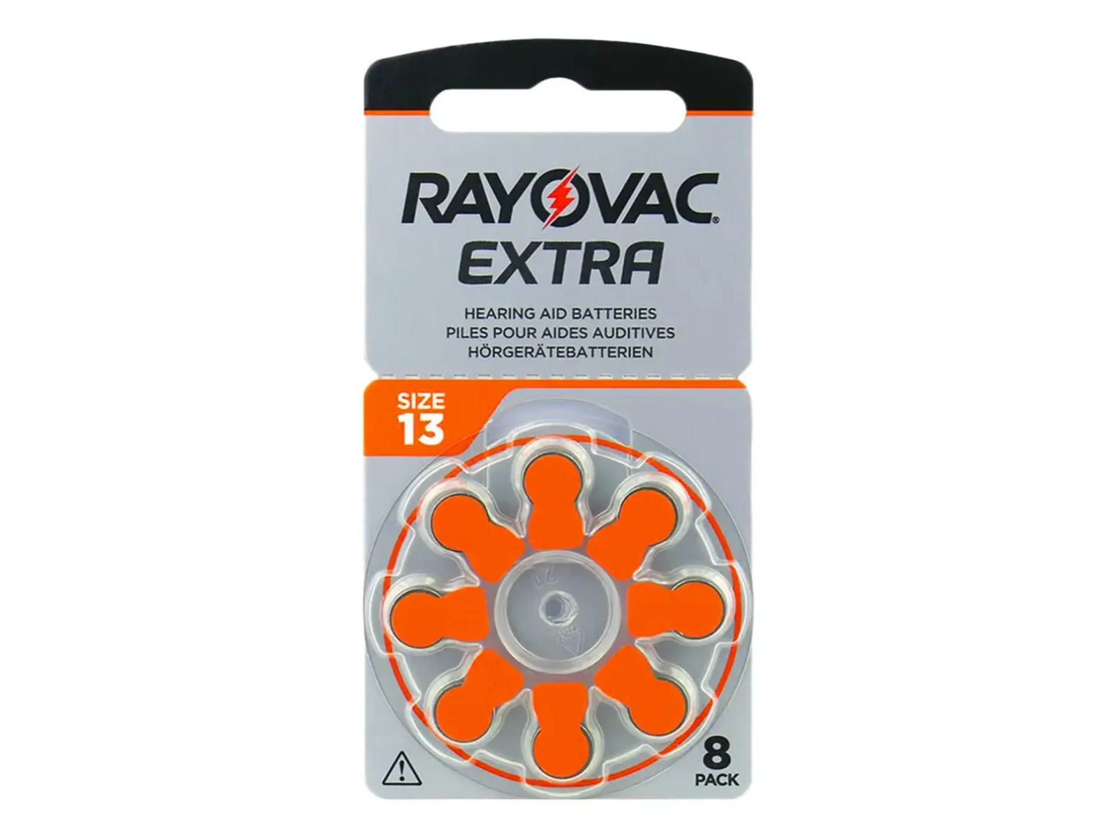 PILA RAYOVAC EXTRA PARA AUDIFONOS X8 TAMAÑO 13, 1.45V