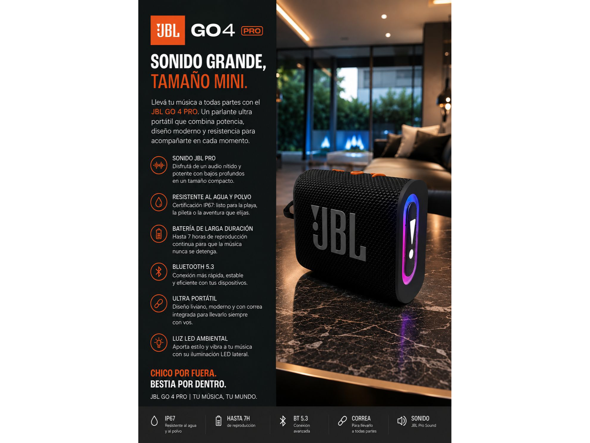 PARLANTE REPLICA GO 4 PRO