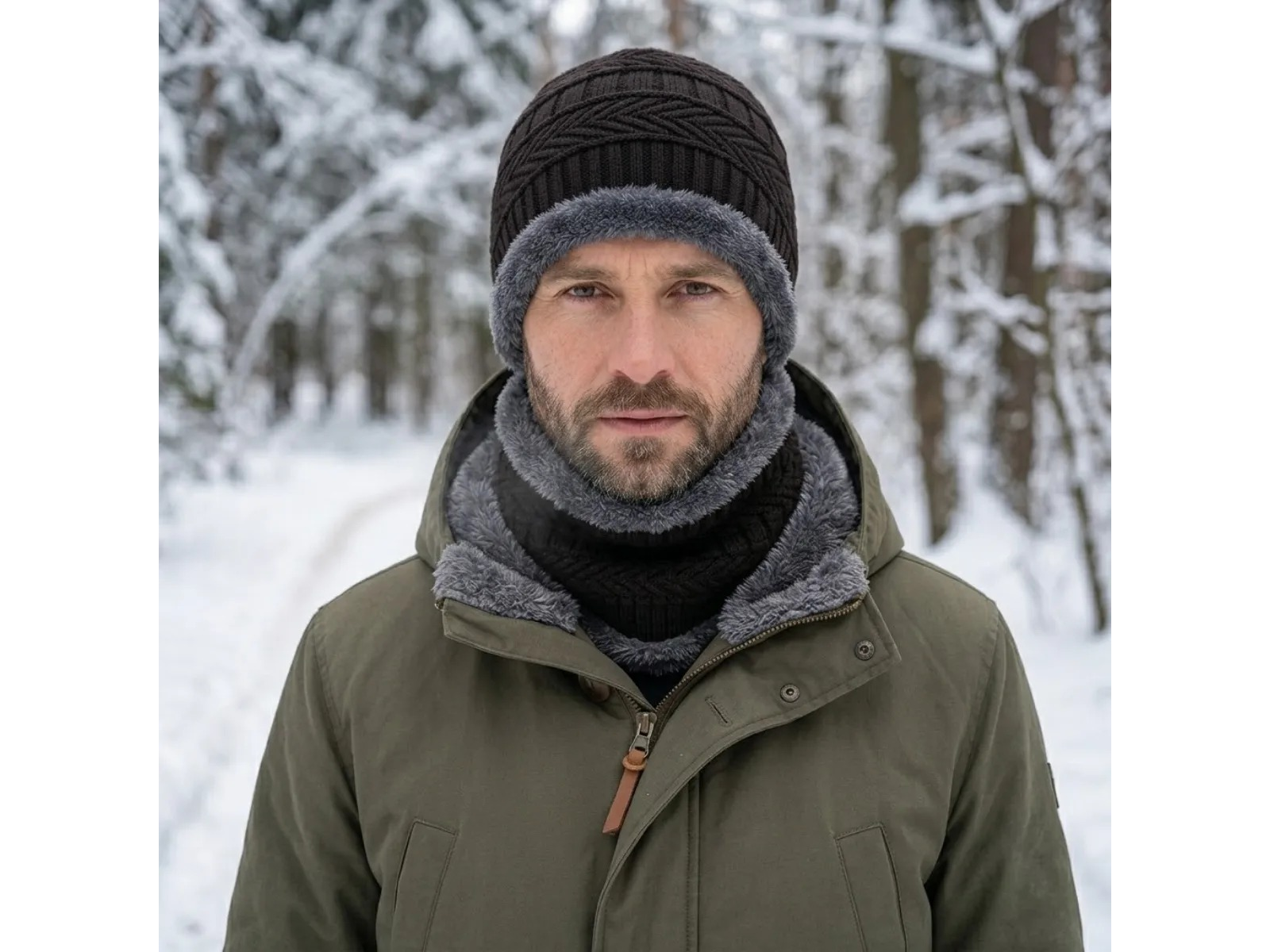 GORRO + CUELLO PLUSH CON POLAR