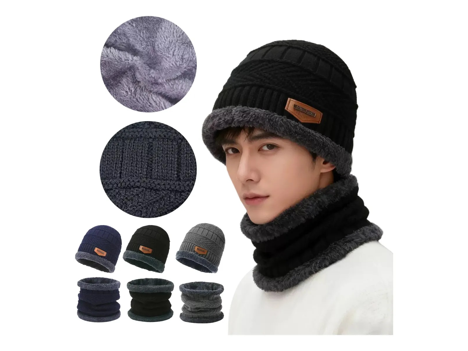 GORRO LANA CON POLAR