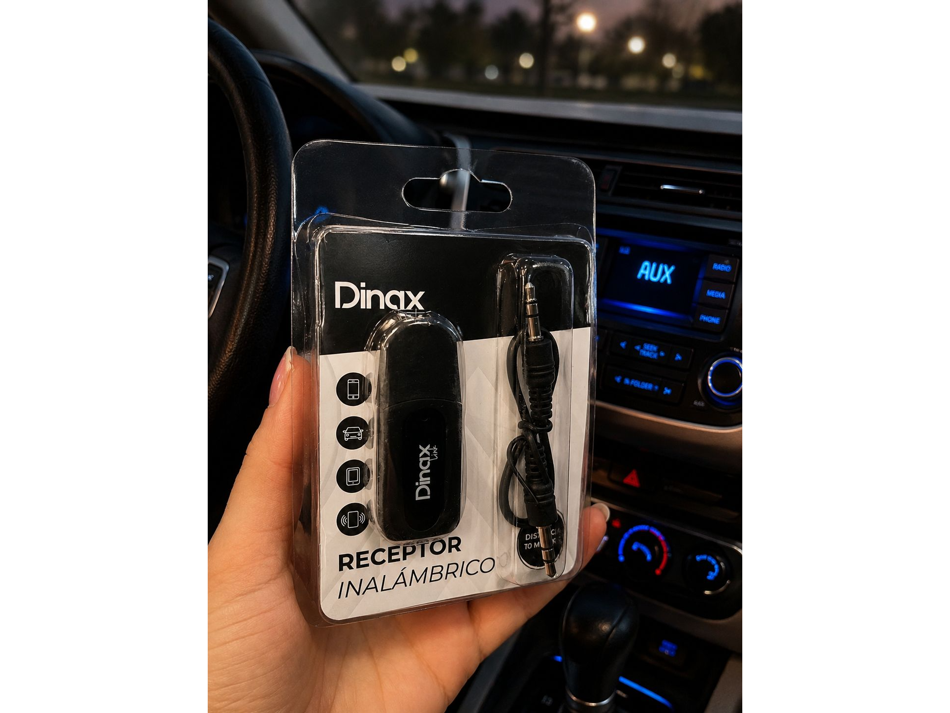 🔊 Receptor Inalámbrico Dinax Bluetooth AUXILIAR 🔊
