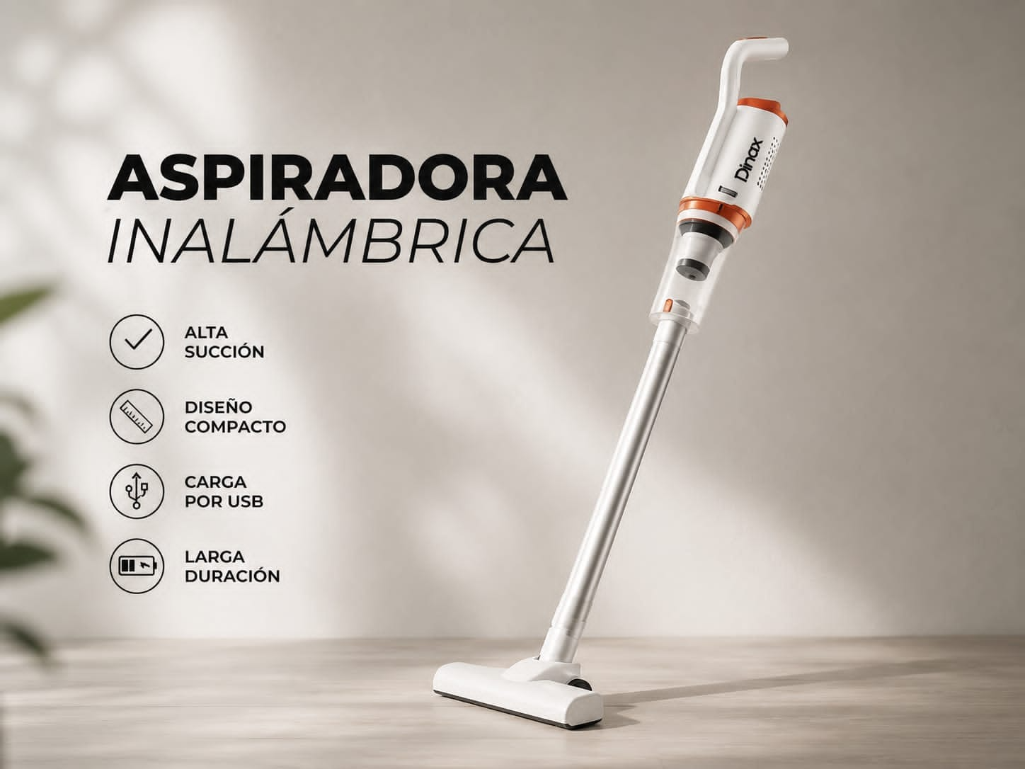 ASPIRADORA INALAMBRICA DINAX 2 EN 1