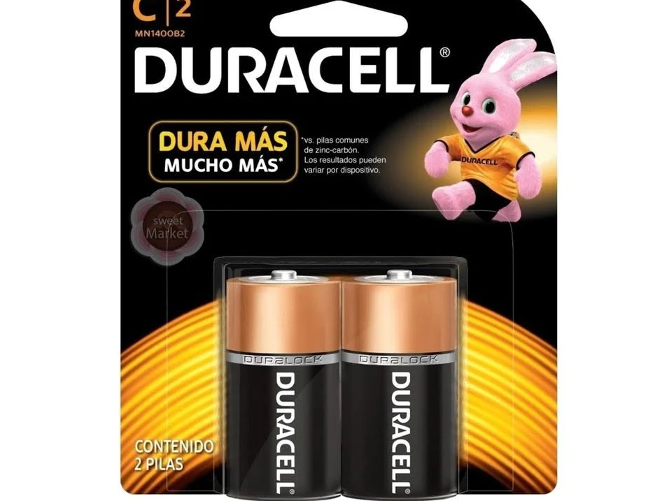 BATERIA ALCALINA DURACELL C2 1.5V  X2