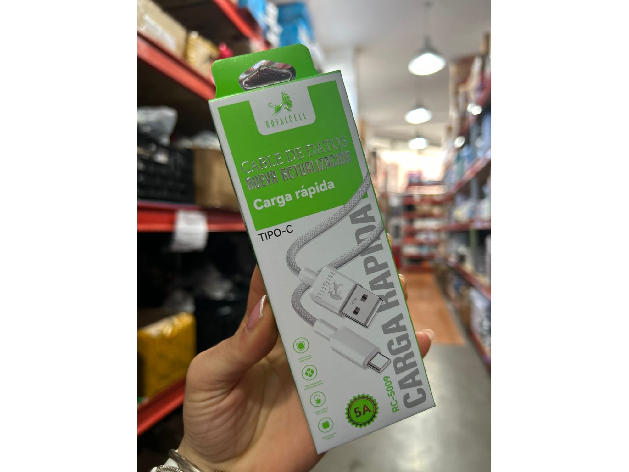 CABLE TIPO C ROYALCELL 5A