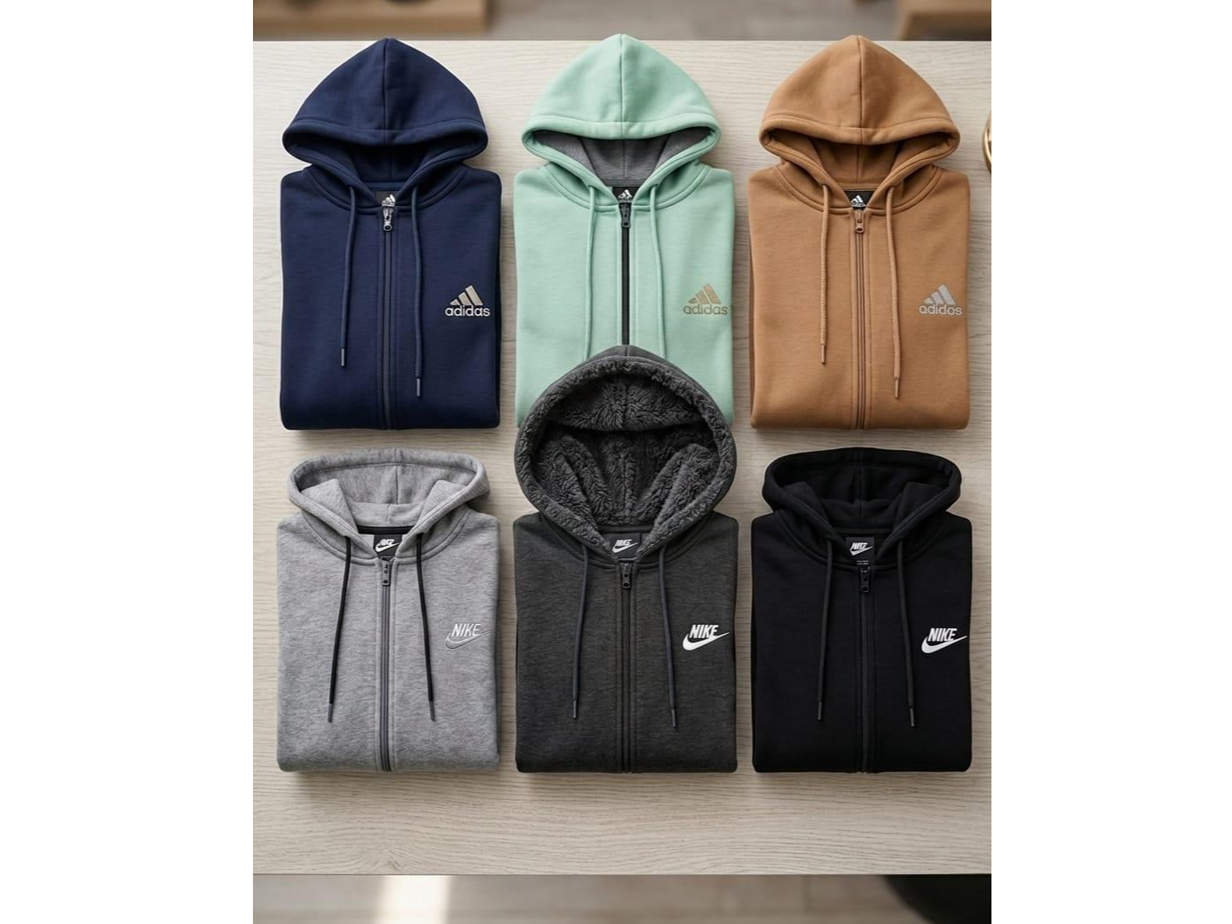 CAMPERA FRIZADAS CON CIERRE Y CAPUCHA