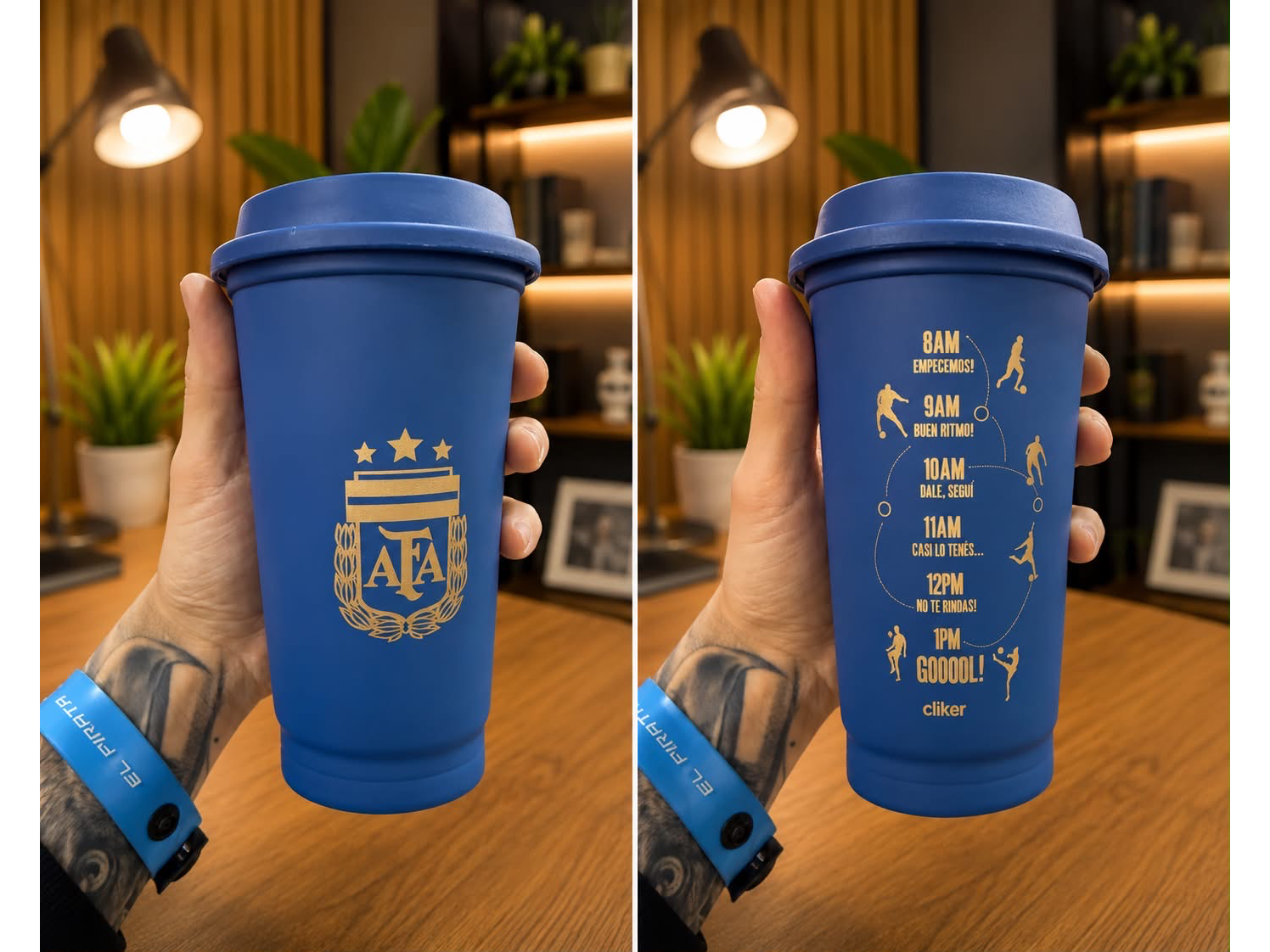VASO CAFÉ AFA AZUL