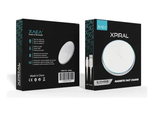 Cargador inalámbrico magnético Xpiral  Xaea