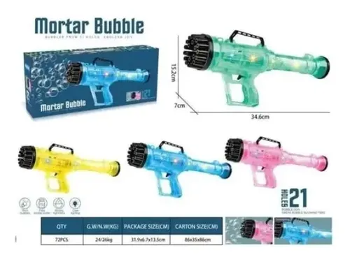 PISTOLA BURBUJAS MORTAR BUBLLE