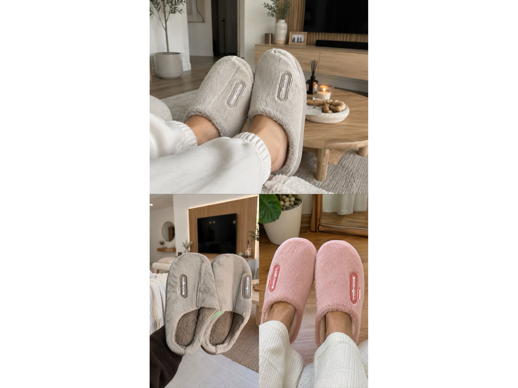 PANTUFLA PELUCHE LISAS