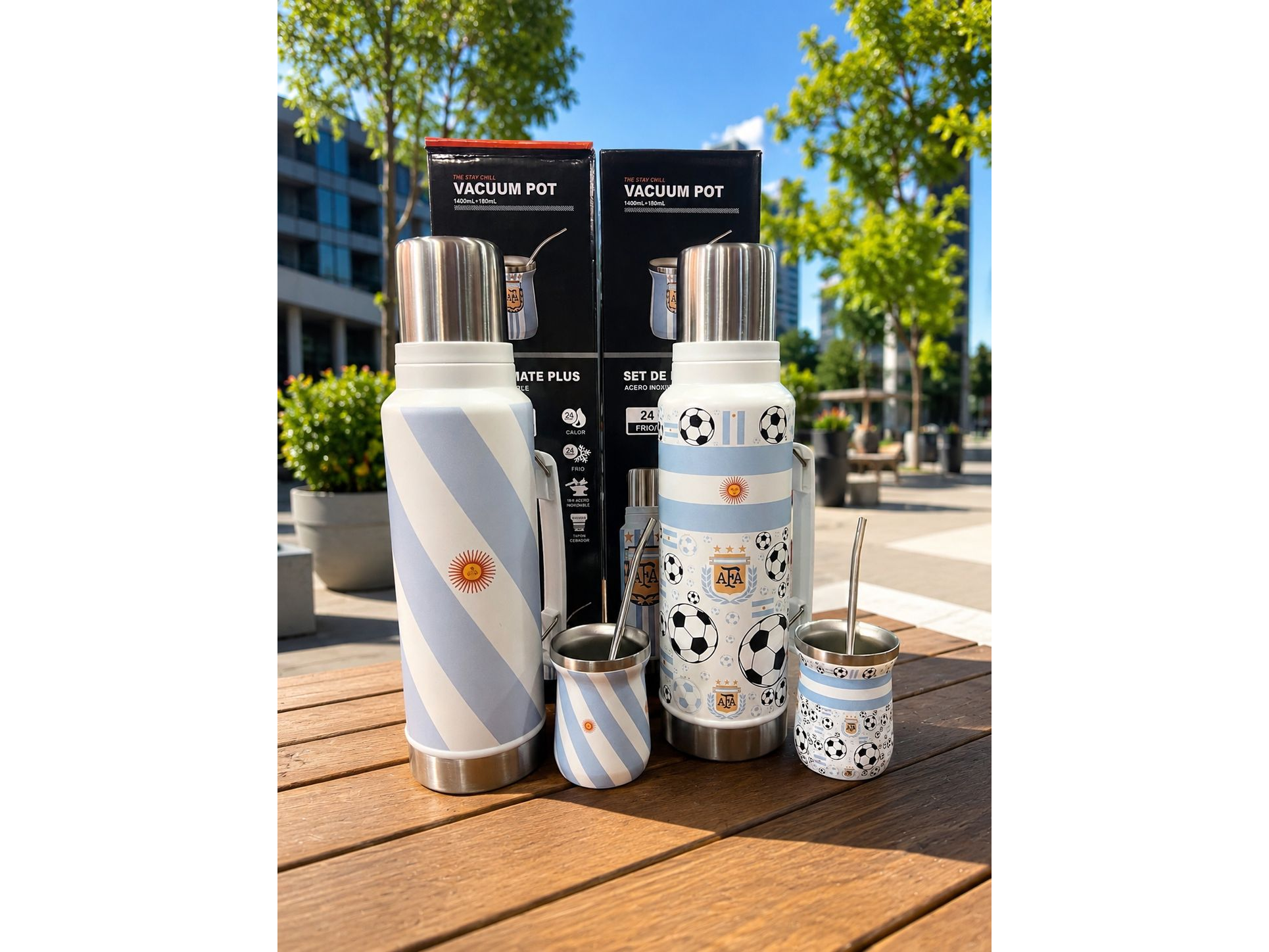 COMBO TERMO MATE ARGENTINA 1.2L