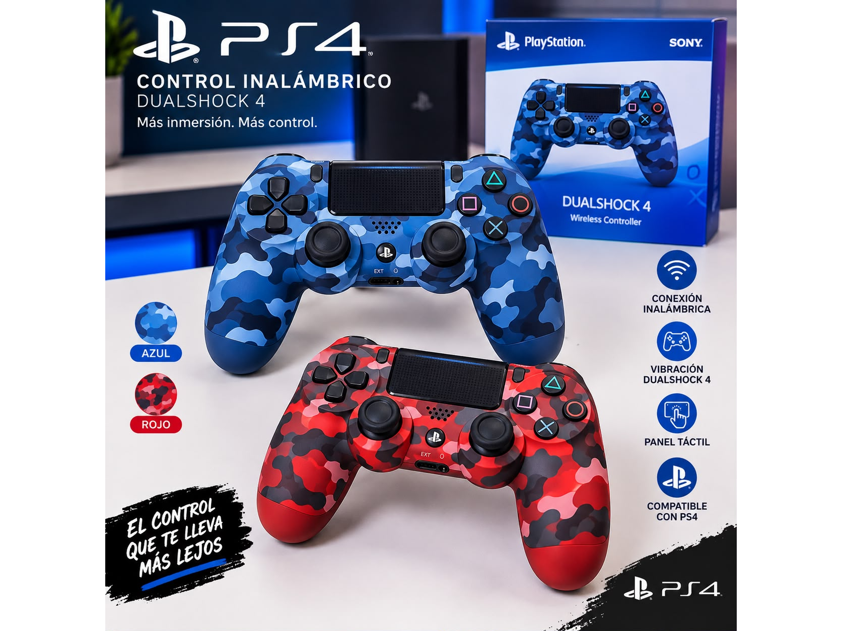 Joystick PS4 DualShock 4 – Camuflado