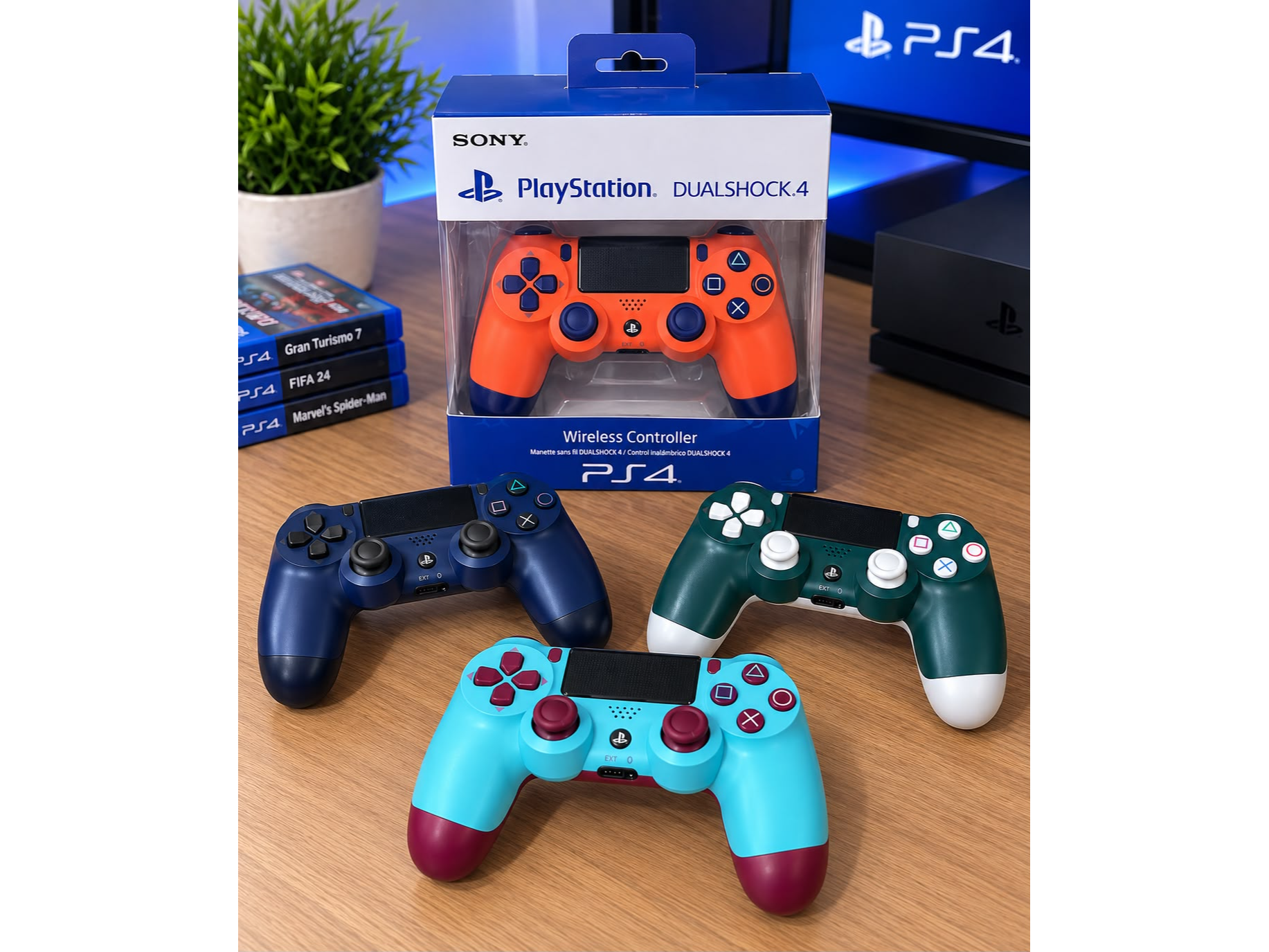Joystick ps4 Sony multicolor