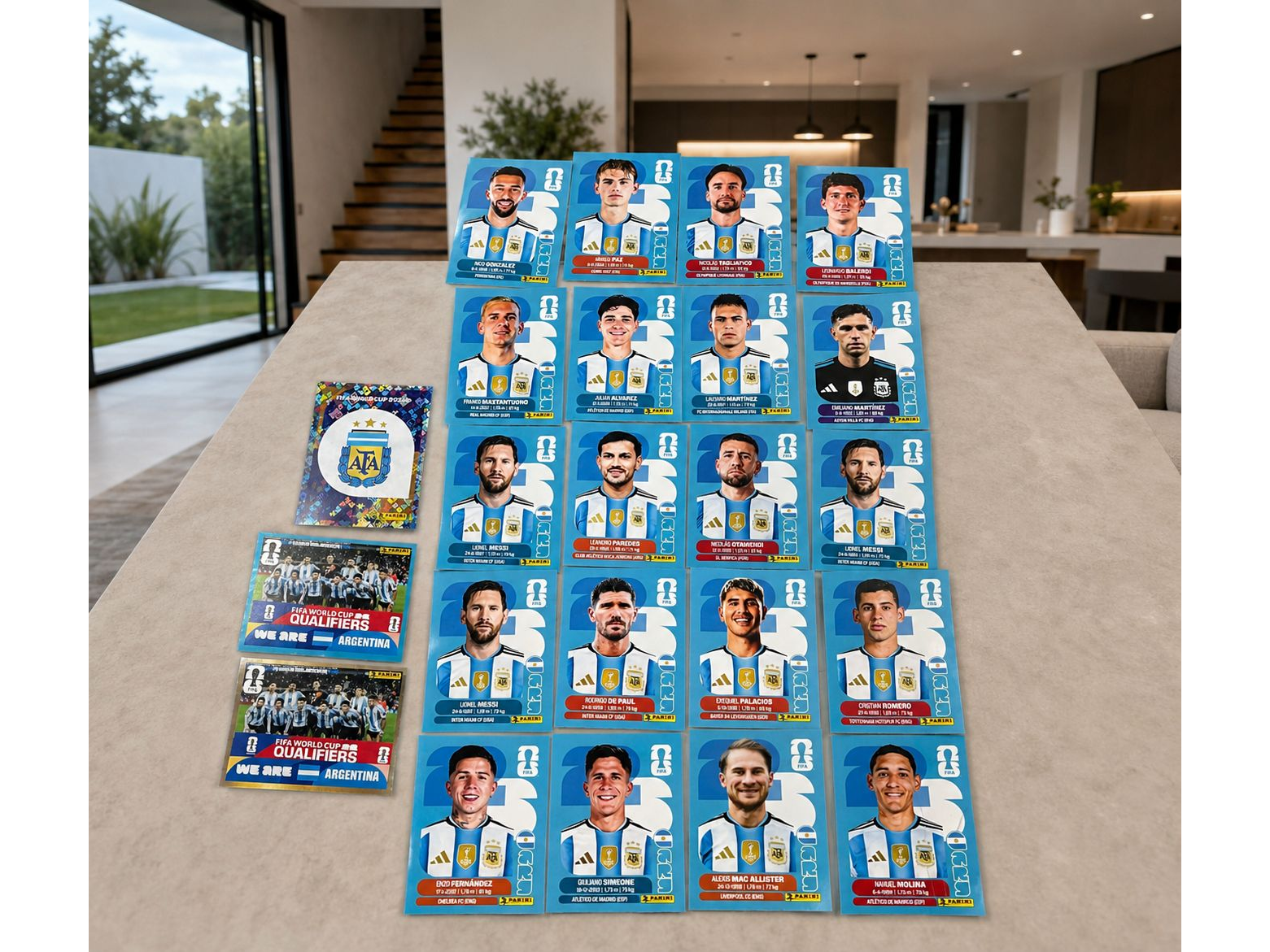 PACK X24 FIGUS SUELTAS PLANTEL ARGENTINA (NO SON PANINI) RÉPLICA.