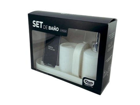 SET DE BAÑO QUO 4 PIEZAS