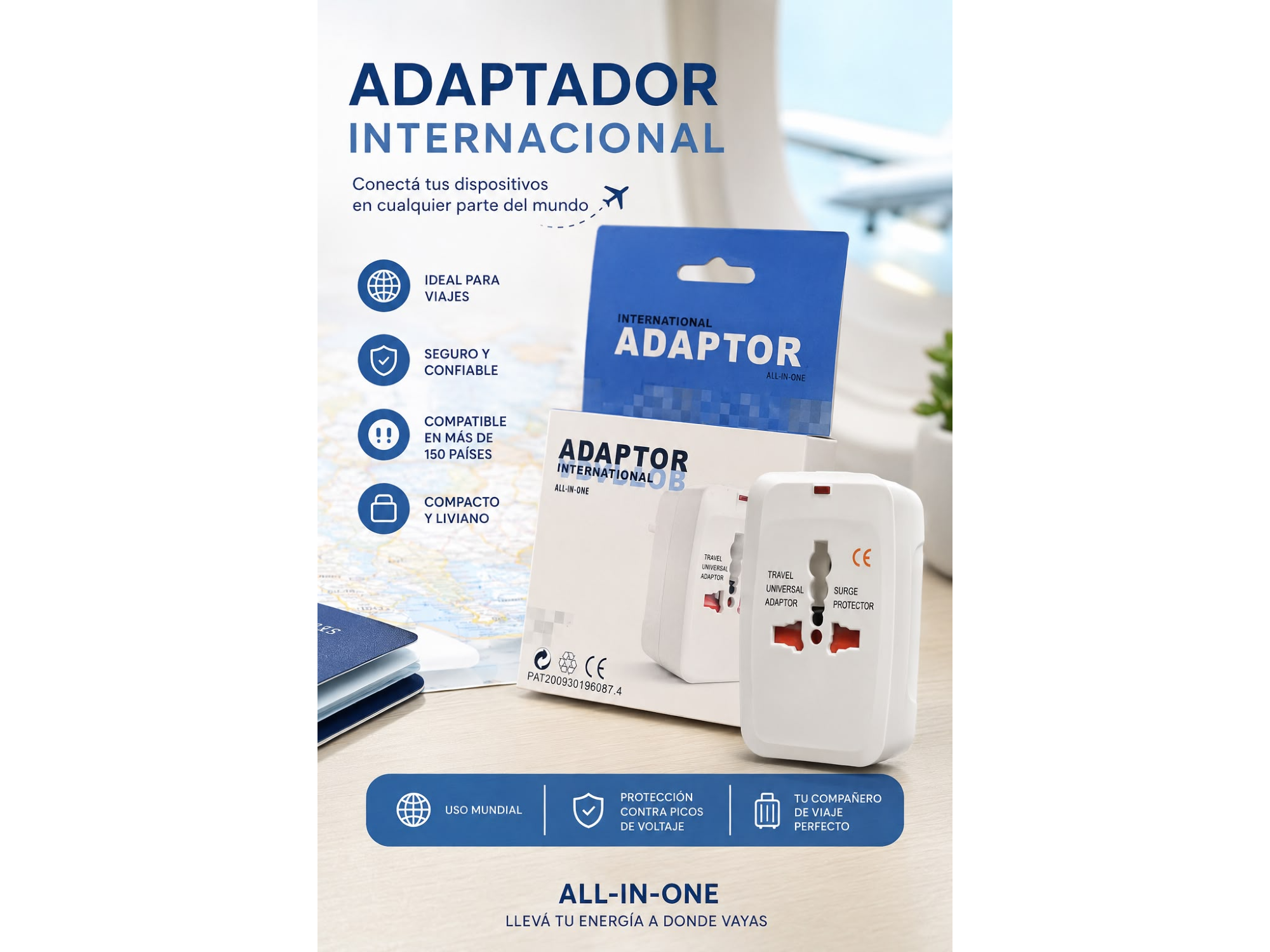 ADAPTADOR UNIVERSAL VIAJERO
