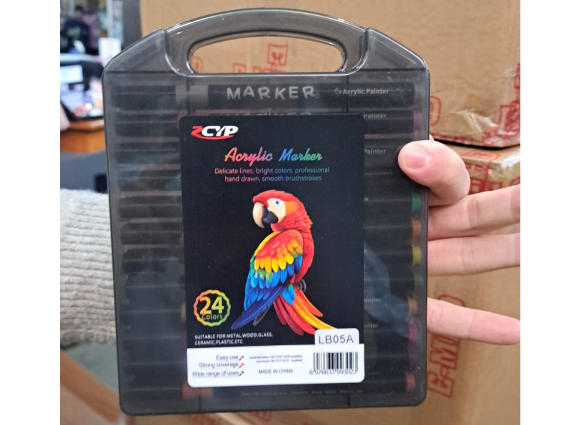 FIBRAS ACRÍLICAS X24 – SET DE MARCADORES